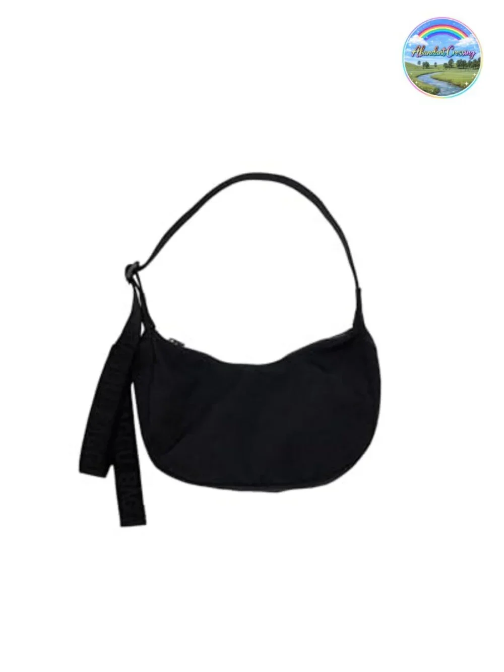 Small Nylon Crescent Bag with Adjustable Strap